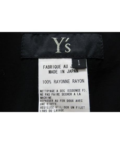 Y's yohji yamamoto ステッチデザイン7分丈パンツ YB-P26-225