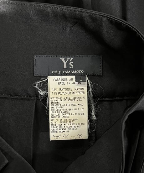 Y's yohji yamamoto プリーツ巻きスカート（YR-S07-202）
