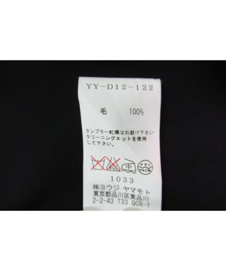 Y's yohji yamamoto ロングシャツワンピース YY-D12-122