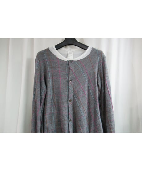 Y's yohji yamamoto レイヤードデザインカットソーカーディガン YU-T65-973