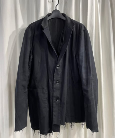 2022SS yohji yamamoto pour homme  3重レイヤードアシンメトリーリバーシブルジャケッ（HG-J09-800）