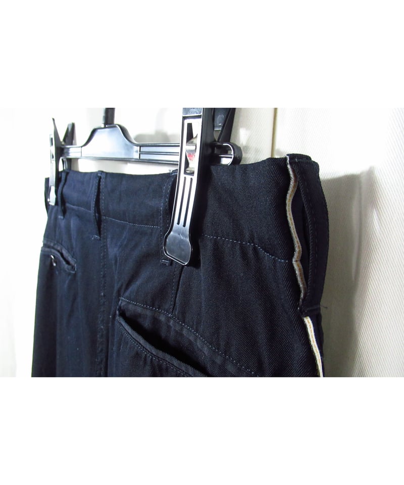 Y's for men yohji yamamoto 紺 サイドデザイン テパードパンツ Y's for men yohji yamamoto 紺 サイドデザイン テパードパンツ