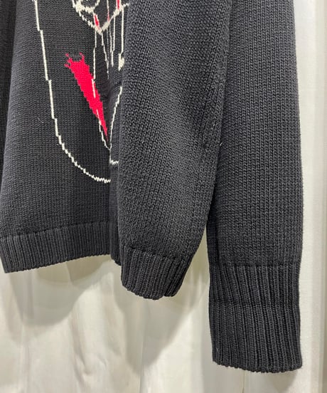 2016AW yohji yamamoto pour homme リエ刺繡 長袖セーター（HR-K12-092）