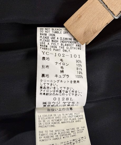 Y's yohji yamamoto ２ボタンデザインジャケット（YC-J02-101）