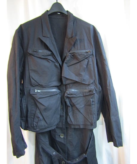 yohji yamamoto pour homme リバーシブル 多ポケットデザインロングコート HR-C04-001