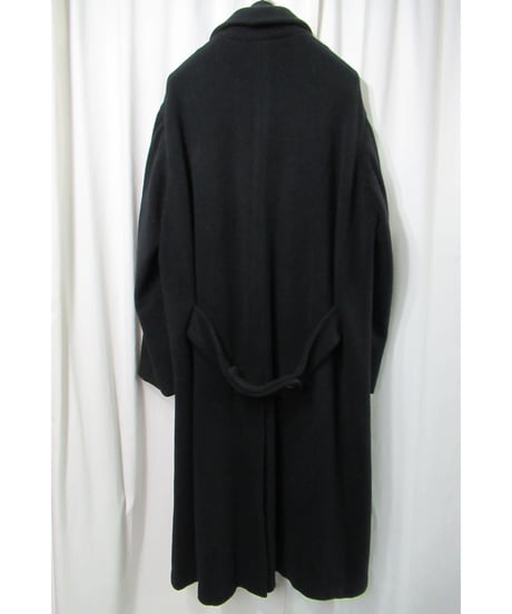 90's Y's yohji yamamoto vintage バックスリット ベルトデザイン シンプルロングコート（YX-C32-904）