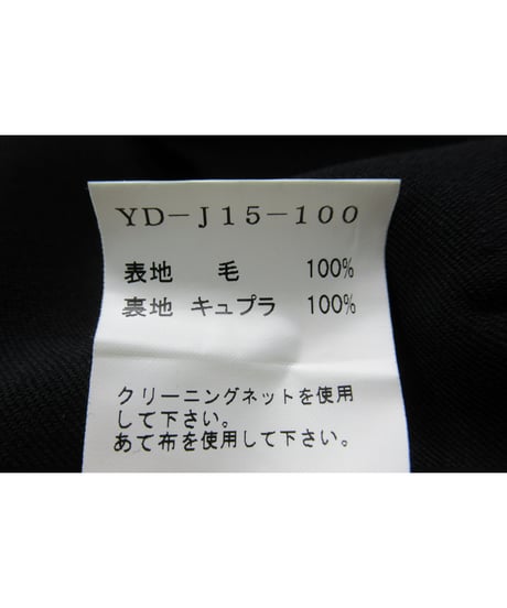 Y’s yohji yamamoto アシメトリーデザイン ノーカラージャケット（YD-J15-100）