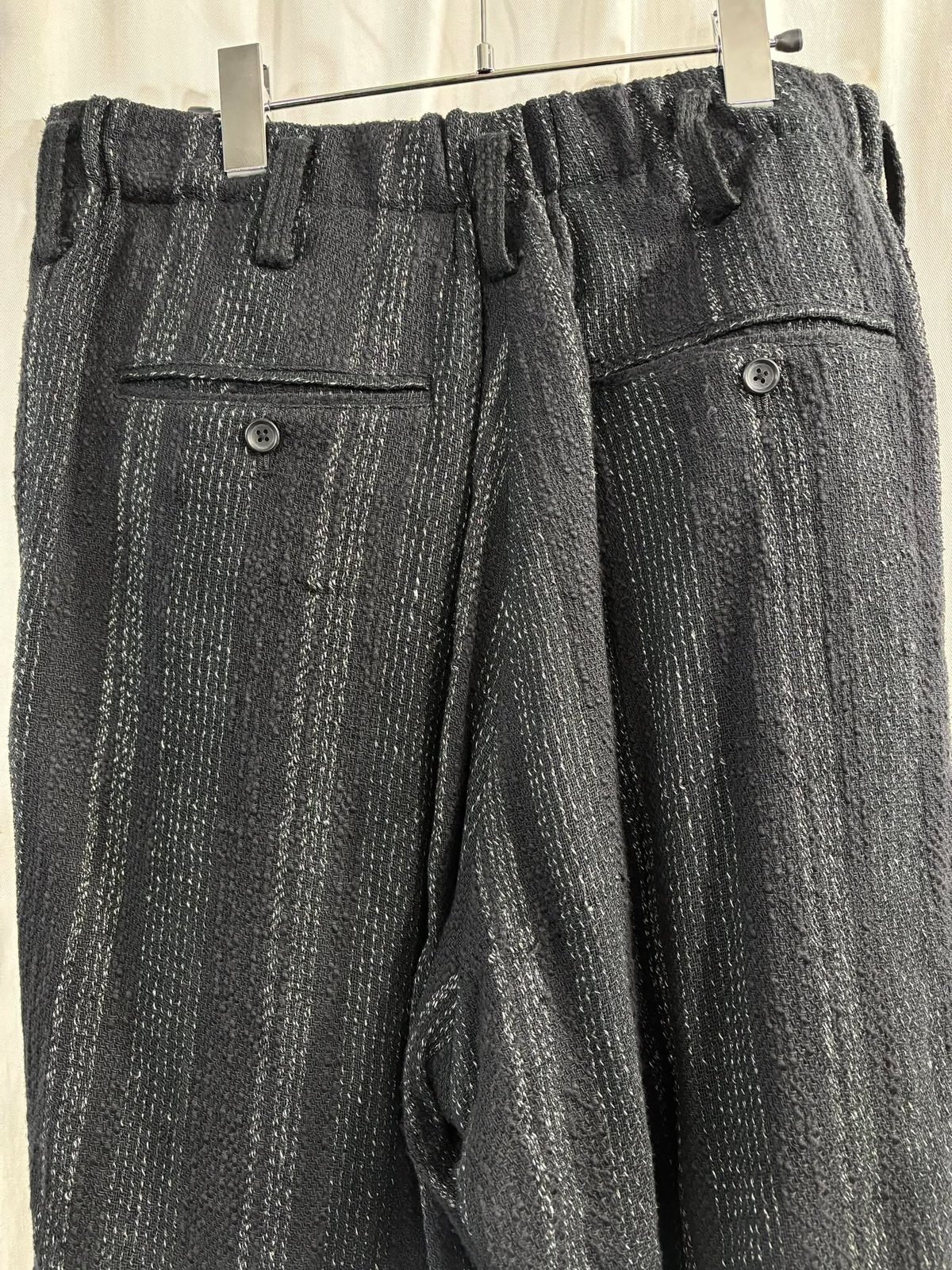 2024SS yohji yamamoto pour homme ストライプ パンツ（HS-P