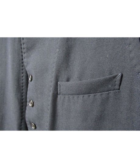 94aw yohji yamamoto pour homme vintage マリオネット期 襟デザインベスト 紺（HV-V13-159）