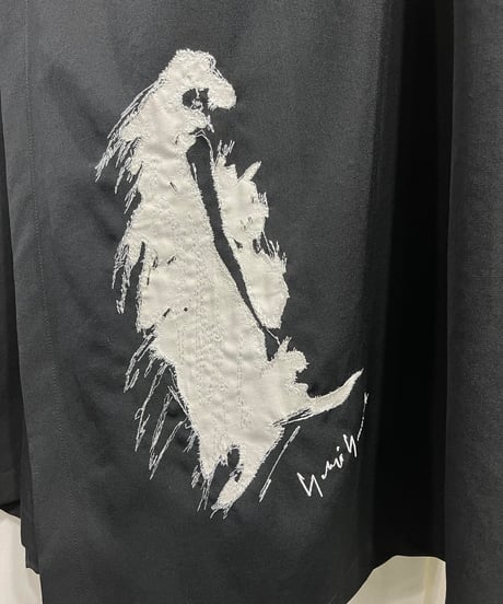 2020SS yohji yamamoto pour homme ヨウジ刺繡パンツ（HN-P92-102）
