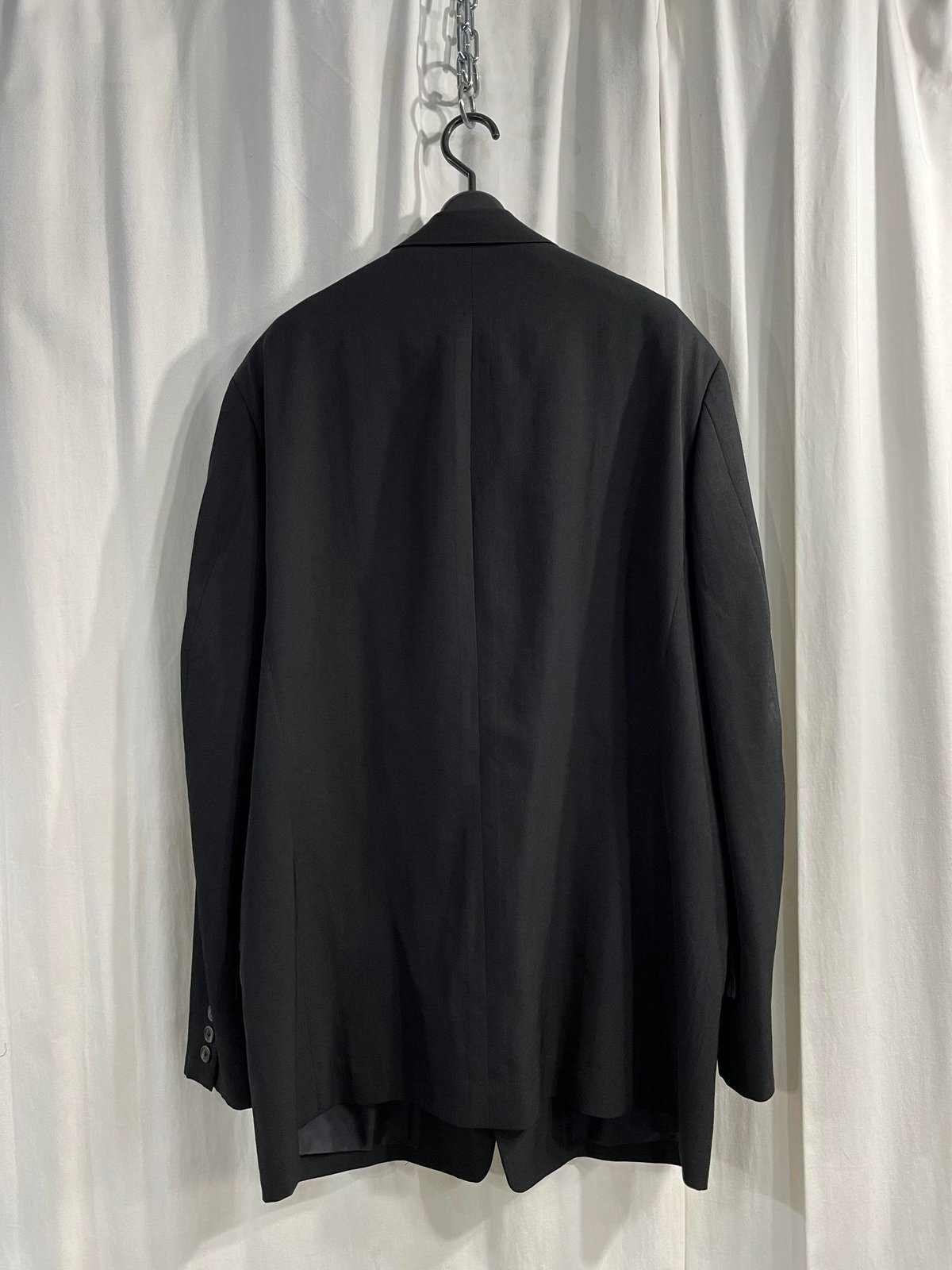 ヨウジヤマモト＊シャツジャケット 3 L レディース 黒  ミリタリー 布帛 Yohji Yamamoto ヨウジヤマモト Y-3 ワイスリー 502847 袖ロゴ