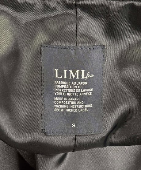 LIMI feu yohji yamamoto 一つ釦 ロングコート（LM-C05-103）
