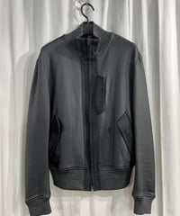Y-3 yohji yamamoto PU合成革 ダブルジップブルゾン（3-J-088xxx）