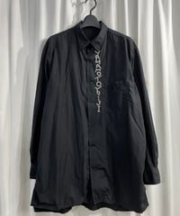 B yohji yamamoto 刺繡長袖シャツ（NR-B73-010）