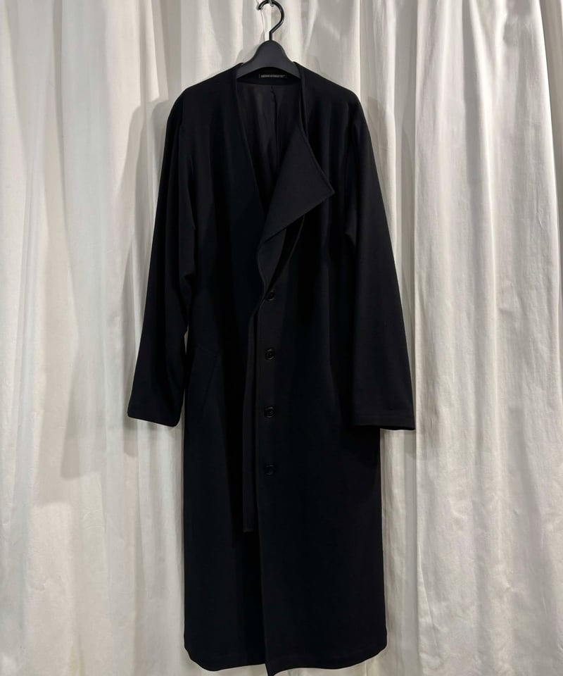 Yohji Yamamoto 二重上前ロングドレス レイヤード コート 2022AW yohji yamamoto pour homme レイヤードコートドレス（HE
