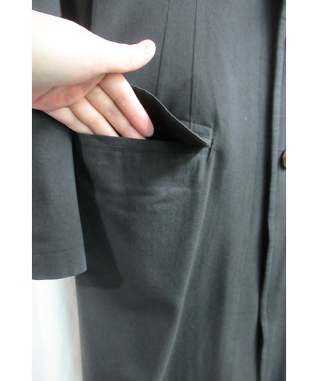 90’s Y's yohji yamamoto vintag カーキ Aラインシンプルコート YI-C06-115