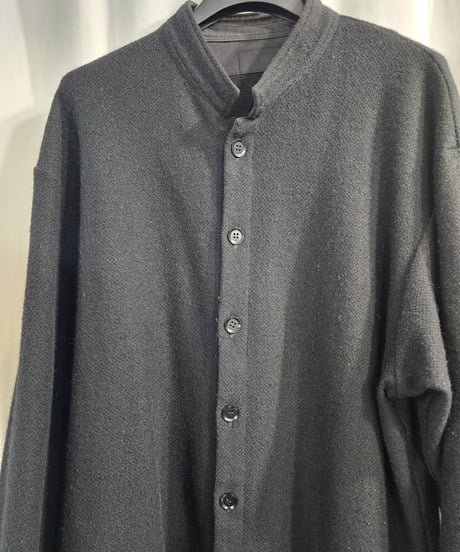 14aw REGULATION Yohji Yamamoto 黒 スタンドカラーニット (HF-T61-171）