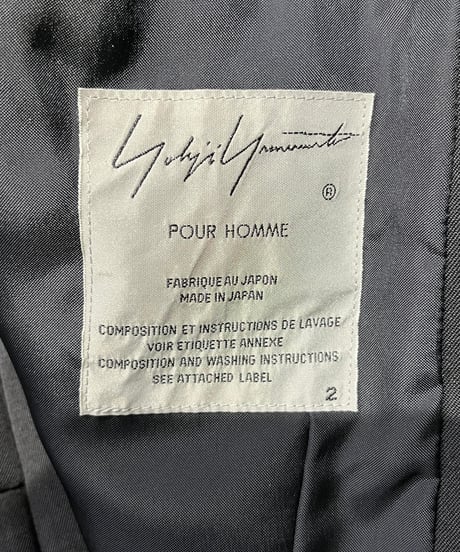 2020ss yohji yamamoto pour homme テープアレンジロングジャケット（HN-J70-100）