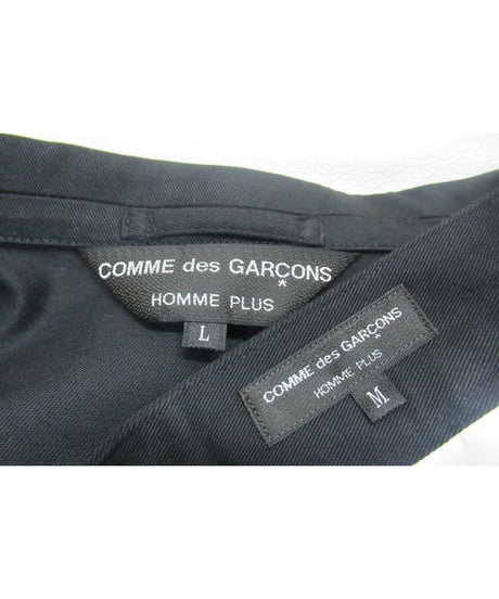 AD2001 COMME des GARCONS HOMME PLUS 黒 顔料 ロゴプリントセットアップ PE-J101