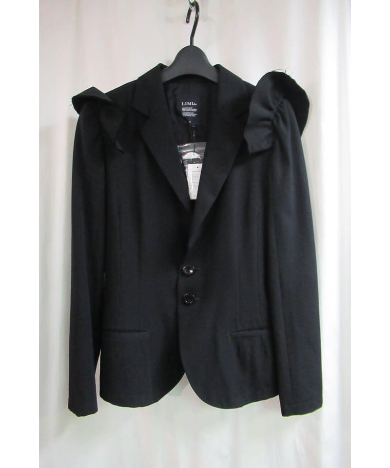 新品 LIMI feu yohjiyamamoto 黒 肩羽付きデザイン黒ジャケット 新品 LIMI feu yohjiyamamoto 黒 肩羽付きデザイン黒ジャケット