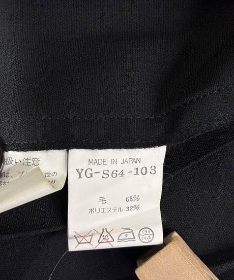 Y's yohji yamamoto プリ－ツ巻きスカート（YG-S64-103）