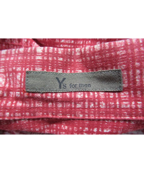 80’s Y’s for men yohji yamamoto vintage フライフロントデザイン チェックプリントブラウス（MBL-1）