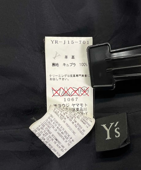 Y's yohji yamamoto 羊革 ダブルジャケット（YR-J15-701）