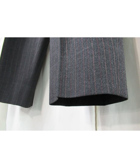 90's yohji yamamoto COSTUME D'HOMME グレー ダブル 変わりボタンセットアップ（HV-X04-190）