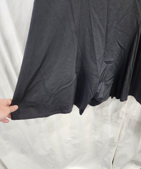 Y's yohji yamamoto 黒 切替えサルエルパンツ （YS-P08-100）