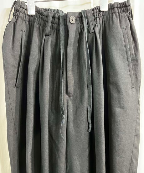 2021SS yohji yamamoto pour homme シワギャバ ゴム紐パンツ（HD-P53-100）