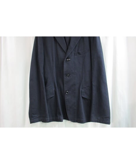 16ss yohji yamamoto pour homme 紺 バックファスナーデザインジャケット 4 HO-J71-042