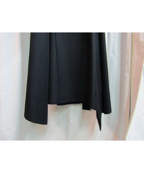 06aw yohji yamamoto femme ステッチデザインアシメトリ―コート FB-C07-110