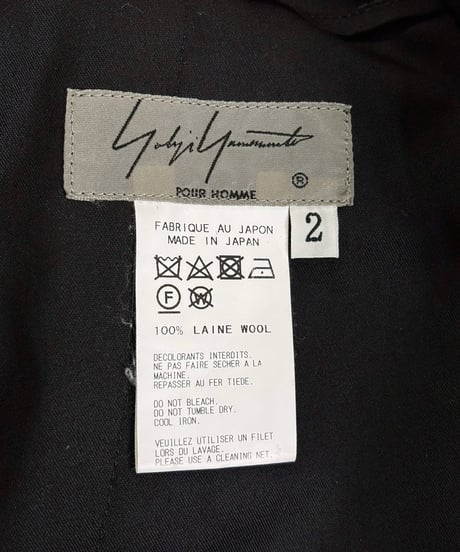 2018AW yohji yamamoto pour homme ラップスカート（HV-S10-100）