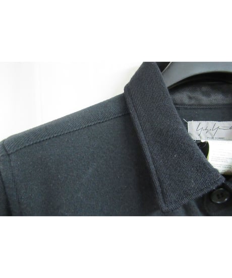 93aw yohji yamamoto pour homme vintage 黒 切替えデザインブラウス HP-B50-819
