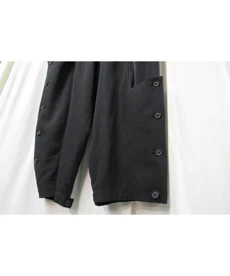 17ss yohji yamamoto pour homme  多釦 アシメリーデザインパンツ（HD-P60-500）