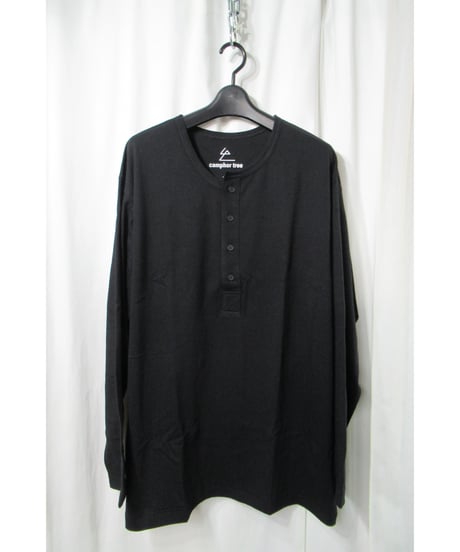 camphor tree 変形ヘンリーネックデザイン カットソー
