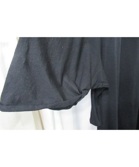 Lazy yohji Yohji Yamamoto +noir バックブリントデザイン ラグランスリーブカットソー（NK-T03-075）