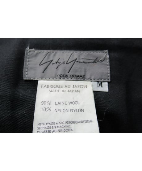 95aw yohji yamamoto pour homme vintage 鹿鳴館期 メルトンセットアップ（HE-J44-101）