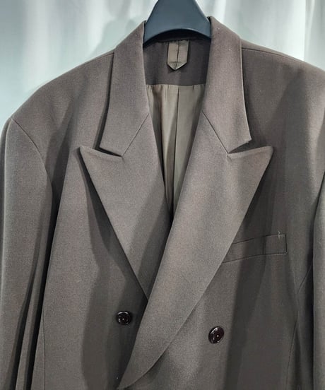 1991aw yohji yamamoto pour homme 6.1THEMEN レザー切替えダブルジャケット (yj-003)