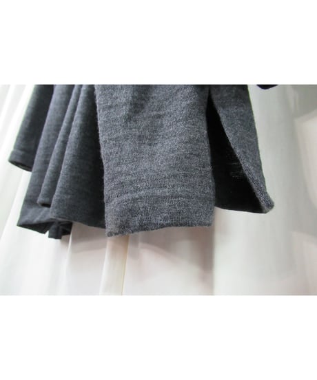美品 98aw yohji yamamoto pour homme vintage グレー ウールシンプルブラウス（HY-T35-975）