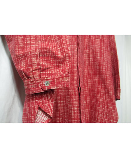 80’s Y’s for men yohji yamamoto vintage フライフロントデザイン チェックプリントブラウス（MBL-1）