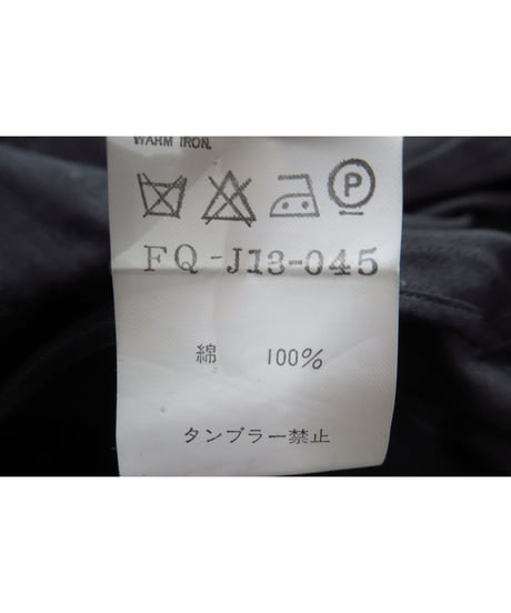 03ss yohji yamamoto femme 切りっぱなし ステッチデザイン コットンジャケット（FQ-J13-045）