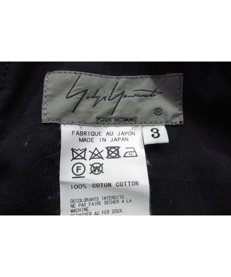 21ss yohji yamamoto pour homme コットン ポケットデザイン ミリタリーパンツ（HD-P77-032）
