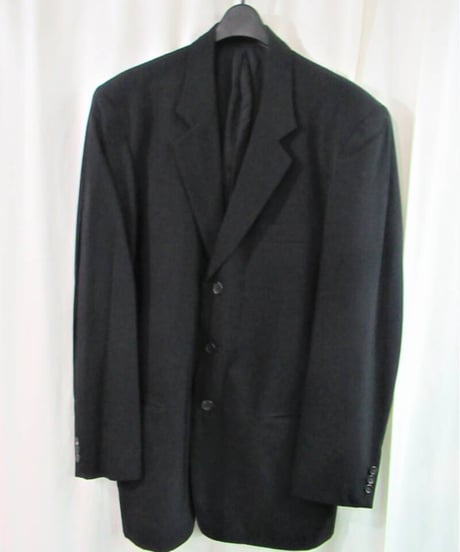 1980’ yohji yamamoto pour homme 3釦 黒 vintage シンプルジャケット HJ-37
