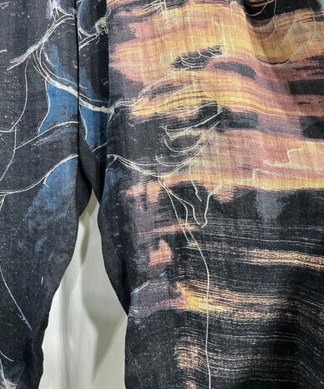 2020SS yohji yamamoto pour homme プリントパンツ（HN-P28-308）