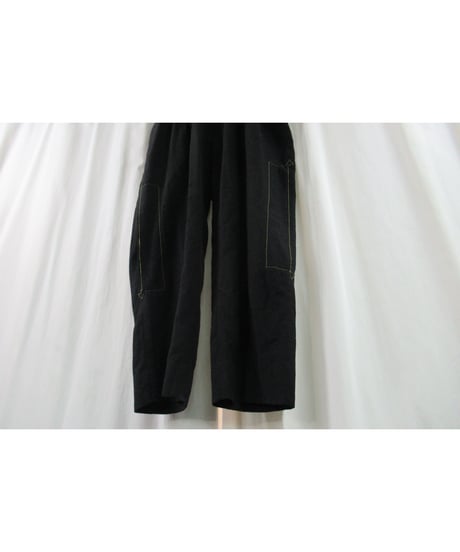 yohji yamamoto POUR HOMME タック入り ステッチデザイン テーパードパンツ（HP-5）