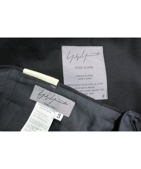 00ss yohji yamamoto pour homme アジアの不良 シートベルトセットアップ HB-J27-109