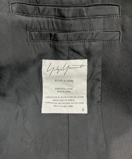2014AW yohji yamamoto pour homme ファスナーデザインジャケット（HF-J21-100）