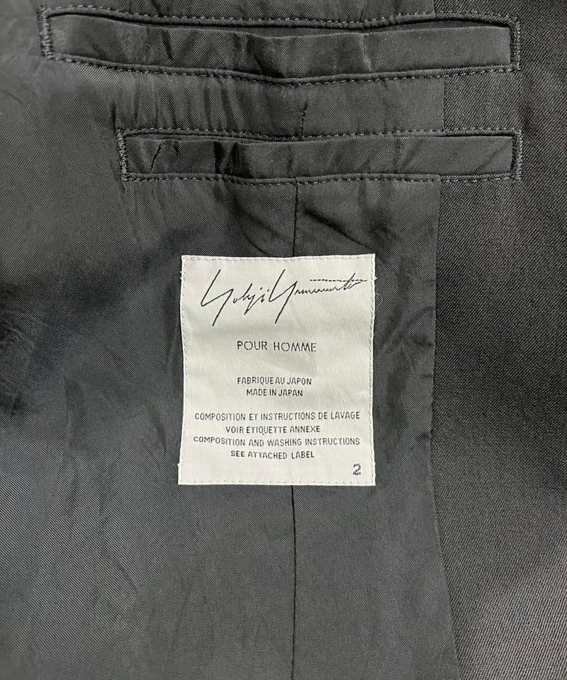 2014AW yohji yamamoto pour homme ファスナーデザインジャケット