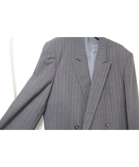 90's yohji yamamoto COSTUME D'HOMME グレー ダブル 変わりボタンセットアップ（HV-X04-190）